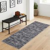 Machine Washable Modern Abstract Area Rug, Non-Slip Soft Velvet Low-Pile Carpet for Living Room, Bedroom, Dining Room, Pet-Friendly - 2 of 4
