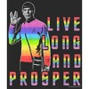 Women's Star Trek: The Original Series Groovy Rainbow Spock Live Long and Prosper Scoop Neck - 2 of 4