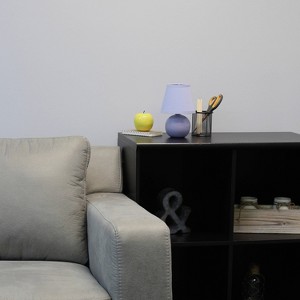 Simple Designs 8.66" Compact Ceramic Globe Table Lamp with Stylish Shade (Includes LED Light Bulb) - 1 of 4