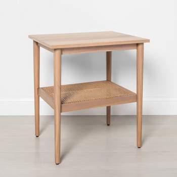 Wood & Cane Accent Side Table - Hearth & Hand™ with Magnolia