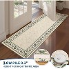 Acekool Floral Area Rug Machine Washable Pearl Velvet Low-Pile Non-Slip Carpet for Living Room Bedroom - 4 of 4