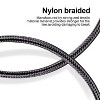 BONGEEK iPhone Charger, 10FT Apple MFi Certified USB Lightning Cable Nylon Braided Fast Charging Cord Compatible for iPhone - Black - 2 of 4