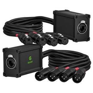 ミュージック dve GEARit 4 Channel 3-Pin XLR/DMX/AES-EBU Over Ethercon RJ45 Snake