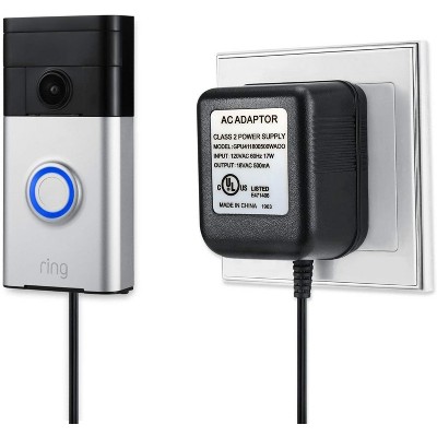 Wasserstein 8.2ft UL-Certified Power Supply Adapter for Ring Video Doorbell/Doorbell 2/Doorbell Pro, Arlo Doorbell, Zmodo Doorbell, eufy Doorbell