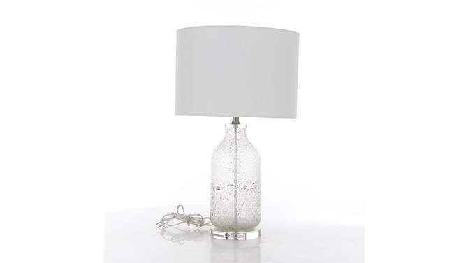 25&#34; x 15&#34; Modern Accent Glass Table Lamp White - Olivia &#38; May, 2 of 9, play video