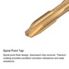 Unique Bargains High Speed Steel Titanium Plated Metric Spiral Point Thread Tap and Drill Bit Set - 3 of 4