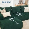 110 Inch Oversized L-Shaped Sofa, Cloud Sectional Couch with Chaise & Throw Pillows, Soft Corduroy Boneless Memory Foam Sofa for Living Rooms - 3 of 4