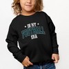 The Juniper Shop In My Football Era - Green Toddler Graphic Sweatshirt - 2 of 3