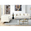 TiramisuBest 80" 3-Seater Tufted Velvet Sofa with Rolled Arms & Nailhead Trim, Black for Living Room, Bedroom & Office,3S+3S - 2 of 4