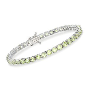 Ross-Simons 16.00-12.00 ct. t.w. Peridot Tennis Bracelet in Sterling Silver - 1 of 4
