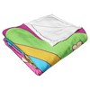 Cartoon Network Powerpuff Girls 70S Style Puffs Silk Touch Throw Blanket 50x60 Inches - 3 of 4