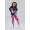 Disney Minnie Mouse Girls Sequin Pullover Fleece Hoodie Leggings Outfit Set Toddler to Big Kid - 2 of 4