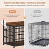 Racxily Furniture Style Dog Crate Wrought Iron Frame Door with Side Openings, 43.3''W x 29.9''D x 33.5''H - 4 of 4