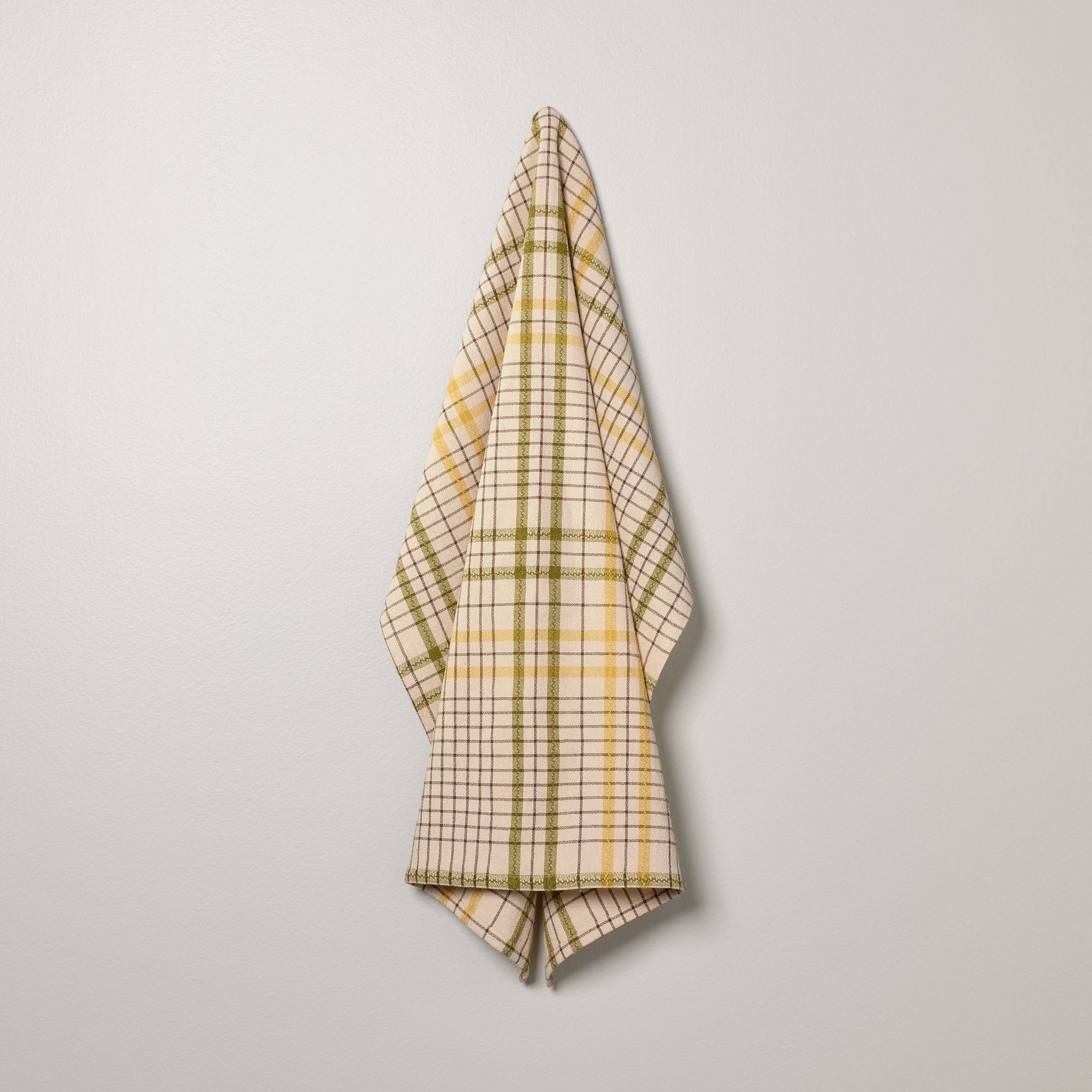 Plaid Flour Sack Towel Green - Hearth & Hand™ with Magnolia
