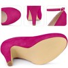Perphy Women's Ankle Strap Round Toe Stiletto Heels Mary Jane Pumps - 3 of 3