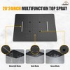 CASAINC 24 inches Ceiling Mounted Luxury Shower System with 3 Body Jets & Handheld Spray, White - 3 of 4