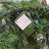 30" Prelit LED Glistening Pine Wreath White Lights - National Tree Company - 2 of 4