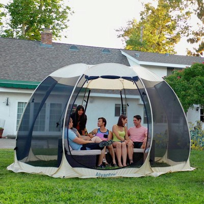 Alvantor 10’ x 10 Person Pop Up Screen House Tent Instant Screened Gazebo For Deck/Patio