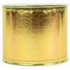 Northlight Shimmering Gold Metallic Wired Craft Christmas Ribbon 2.5" x 10 Yards - 4 of 4