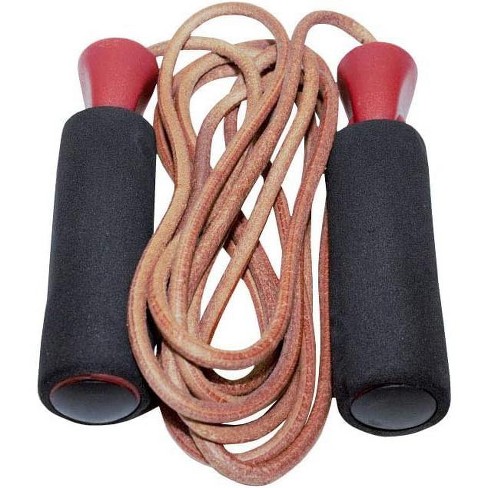 Amber Leather Jump Rope With Foam Handles - Perfect For Endurance ...
