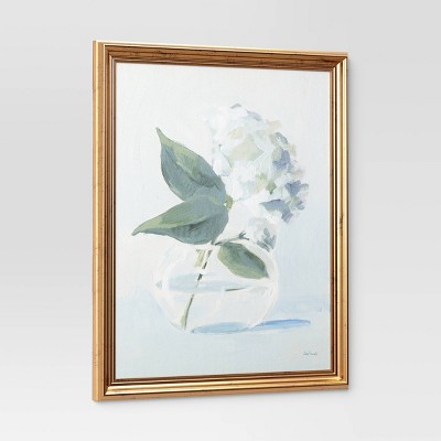 16&#34; x 20&#34; Harmonious Bouquet Framed Wall Cotton Canvas Board - Threshold&#8482;