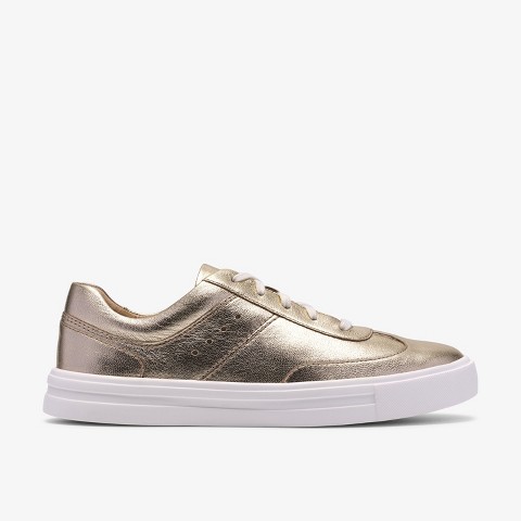 Обувь Clarks Womens Makea Court Gold Leather Shoes 9 Medium
