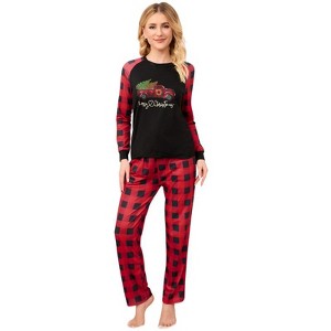 Coolmee Womens Christmas Matching Sets Christmas Christmas Elf Holiday Xmas Set - 1 of 4