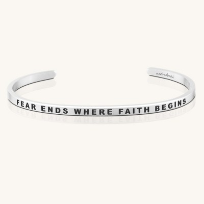 Mantra Jewelry - Fear Ends Where Faith Begins
