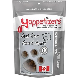 Yappetizers Treat Company Pure Lamb Heart - 3.5oz - 1 of 3