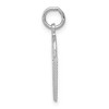 Black Bow Jewelry 14k White Gold Polished Basketball and Net Charm - 2 of 4