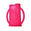 Flipping Holder Food Pouch Holder No Squeeze, flips over to hold drink boxes and juice pouches, easy grip handles and lid (Pink) - 2 of 4