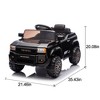 12V Licensed Toyota LC250 Kids Electric Ride On Car, Ride-On Truck SUV Toys W/Remotel, 4-wheel suspension, Music, USB, LED lights,Bluetooth - 3 of 4