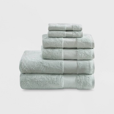 Turkish Cotton Bath Towel Set Light Blue : Target
