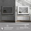 Stufurhome 48 in. W x 36 in. H Rectangular Beveled Edge 3 Colors Dimmable LED Anti-Fog Memory Wall Mount Bathroom Vanity Mirror - 4 of 4