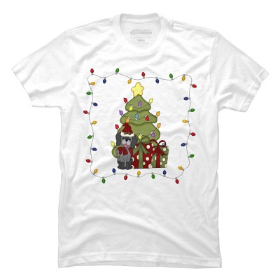 Men's Design By Humans Christmas for Puppy By realdealclipart T-Shirt