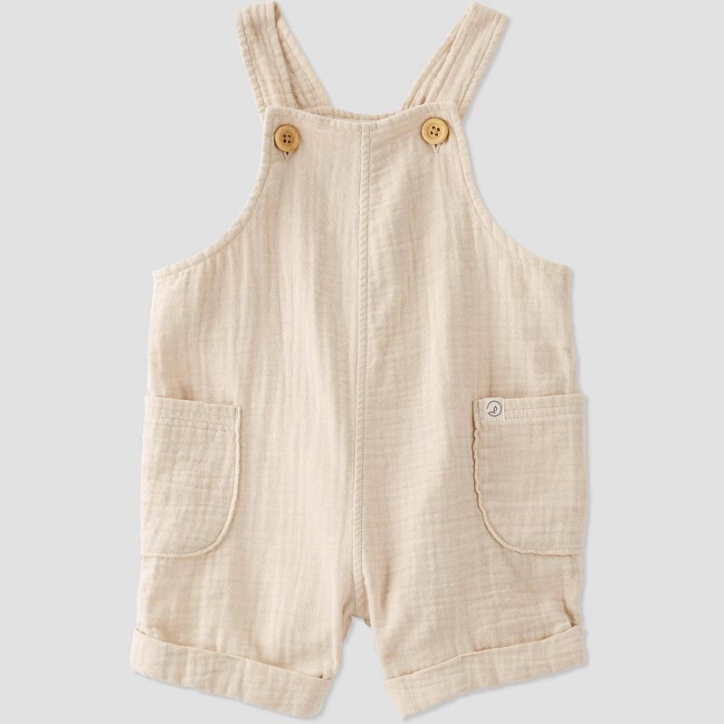 Little Planet by Carter's Organic Baby Oatmeal Shortalls, 1 of 7