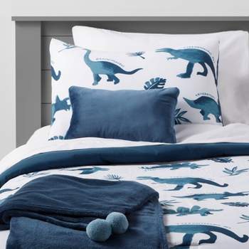 Dinosaur Value Multi-Piece Kids' Bedding Set Watercolor Blue - Pillowfort™