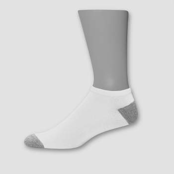 Hanes Men's Lightweight Comfort Super Value Crew Socks 20pk - White/gray 6- 12 : Target