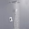 CASAINC 3-Spray Patterns 9.8 in. Wall mount shower system with dual shower heads - 4 of 4