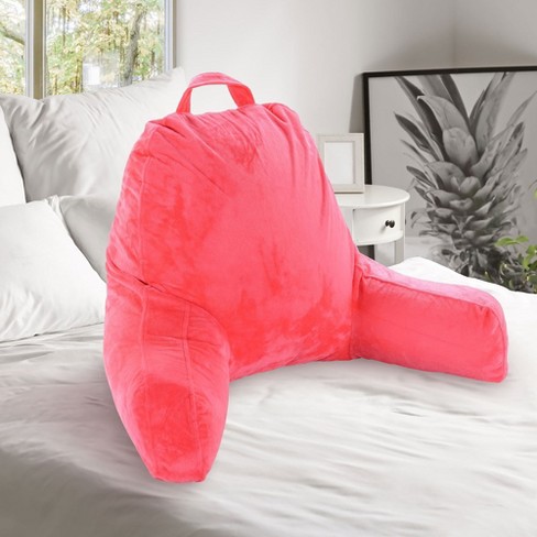 Pink backrest pillow best sale