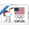 Trends International Team USA x Peanuts – Olympic Hockey Snoopy Framed Wall Poster Prints - 3 of 4