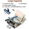 BEAFUP Womens Wallet,RFID Blocking Floral Leather Card Holder,Bifold Long Ladies Wallet with Zipper Pocket for Daily Use & Travel - 2 of 4