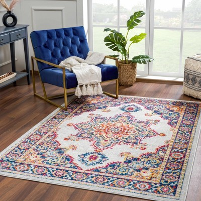 Hauteloom Istanbul Medallion Orange Area Rug