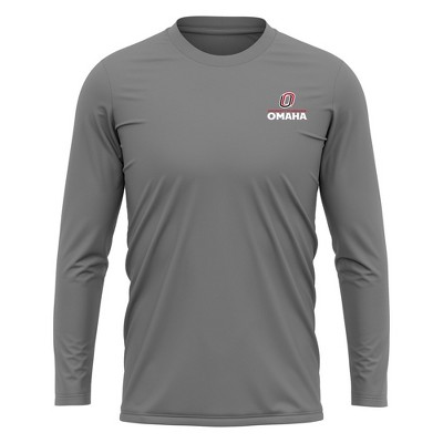 Men's University of Nebraska at Omaha Adult Sport Long Sleeve Left Chest Logo