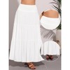 INSPIRE CHIC Women's Summer Casual Elastic High Waist Boho Maxi Skirt - 2 of 4