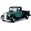 1937 Ford Pickup Truck Green and Black 1/24 Diecast Model Car by Motormax - 2 of 3