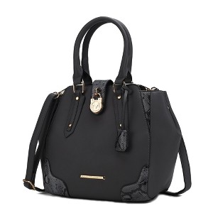 MKF Collection Lorena Snake embossed Vegan Leather Women’s Satchel Bag by Mia K - 1 of 4