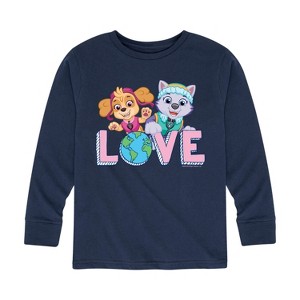 Boys' - Paw Patrol - Love Earth Long Sleeve Graphic T-Shirt - 1 of 4