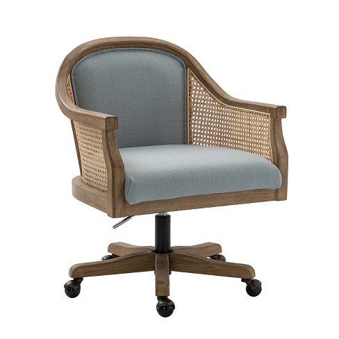 Rattan swivel best sale barrel chair