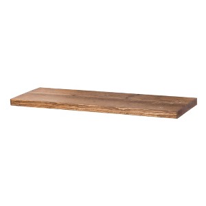 RESTORE Autumn Brown 24 in. Wood Shelf (Wood Only) by Pipe Decor - 1 of 4